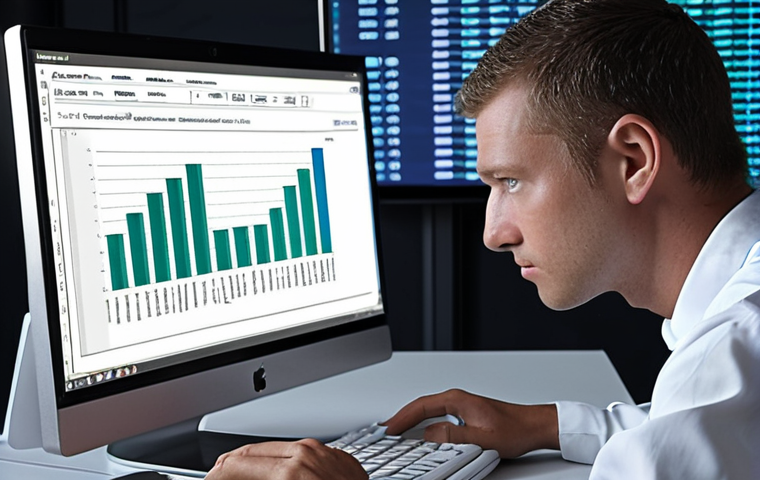 **

Prompt: "Business analyst meticulously cleaning and validating data on a computer screen, highlighting data quality importance. Scatter plot visible in the background demonstrating data relationships."

**